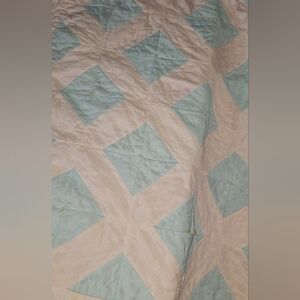 Baby Toddler Pink Blue Quilt Blanket